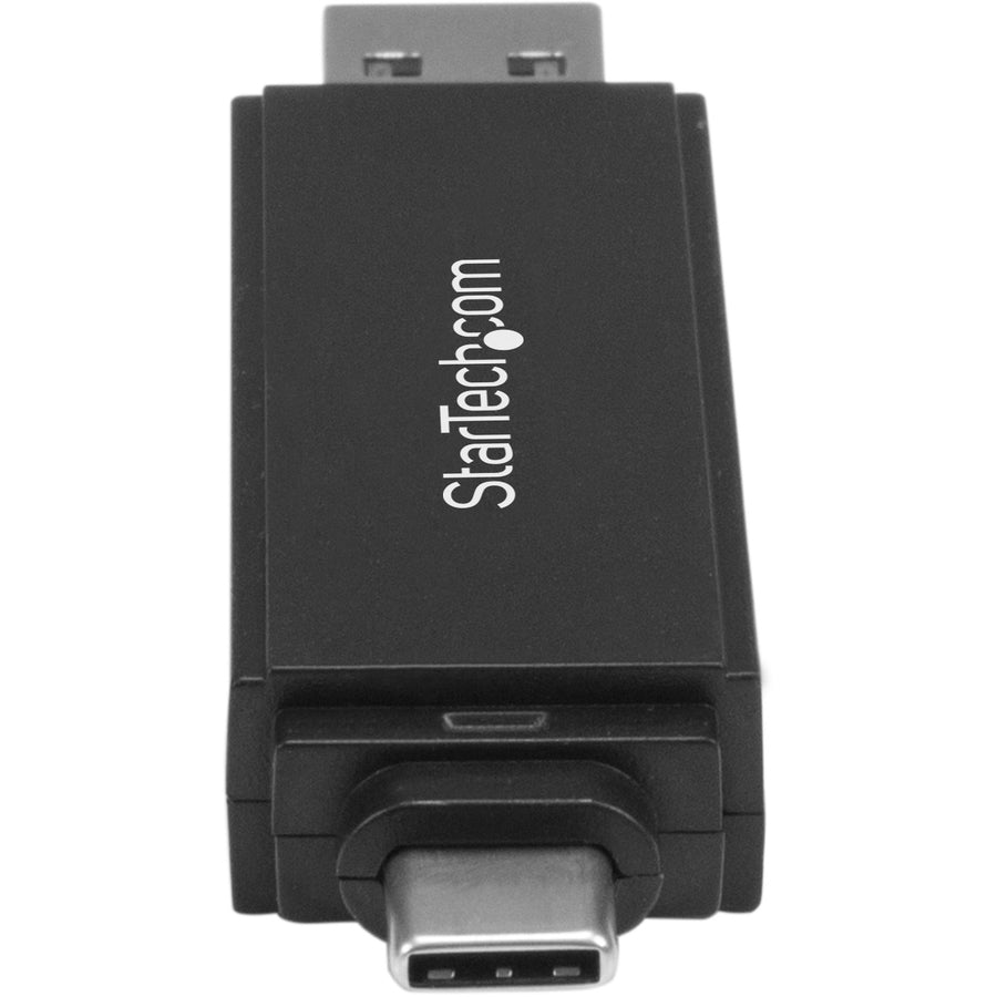 StarTech.com USB 3.0 Memory Card Reader for SD and microSD Cards - USB-C and USB-A - Portable USB SD and microSD Card Reader StarTech.com USB 3.0 Memory Card Reader for SD and microSD Cards - USB-C and USB-A - Portable USB SD and microSD Card Reader